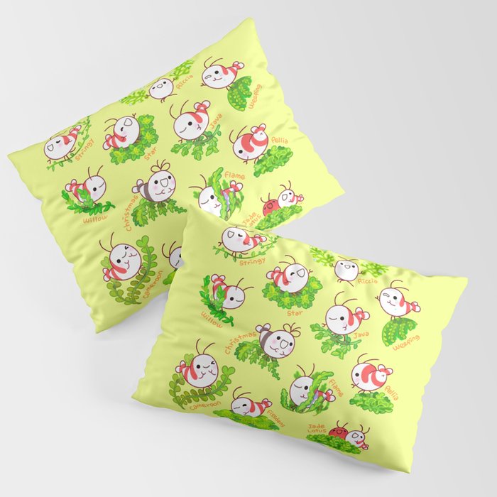 Shy shrimp and moss Pillow Sham Gallery Image 3