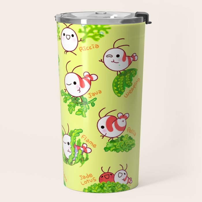 Shy shrimp and moss Travel Mug Gallery Image 2