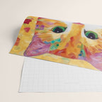 Colorful Cat Portrait Painting After Gustav Klimt Wrapping Paper Gallery Image 2