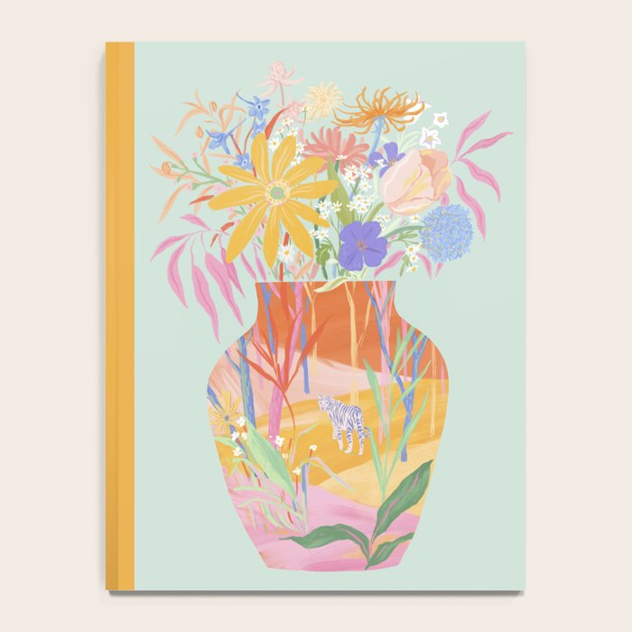 Whimsical Flower Vase Notebook Gallery Image 4