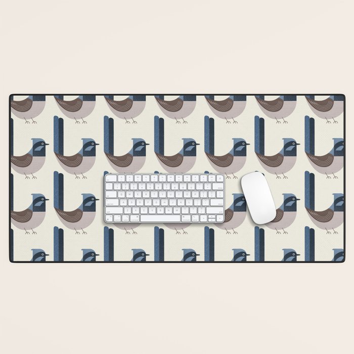 Whimsy Superb Fairywren Desk Mat Gallery Image 1