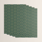 Dragonfly Pattern XVII Kelly Green Wrapping Paper Gallery Image 3