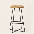 Sun Pattern - Amber Gold Stool Gallery Image 1