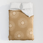 Sun Pattern - Amber Gold Duvet Cover Gallery Image 6