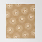 Sun Pattern - Amber Gold Throw Blanket Gallery Image 2