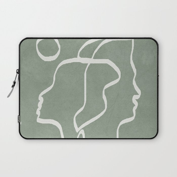 Abstract Faces Laptop Sleeve Gallery Image 1