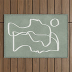 Abstract Faces Outdoor Rug Gallery Image 1