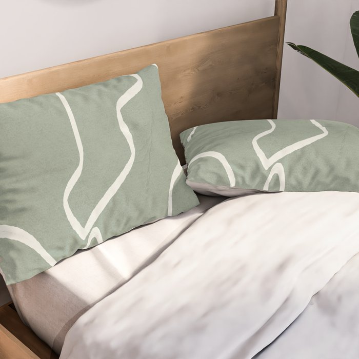 Abstract Faces Pillow Sham Gallery Image 2