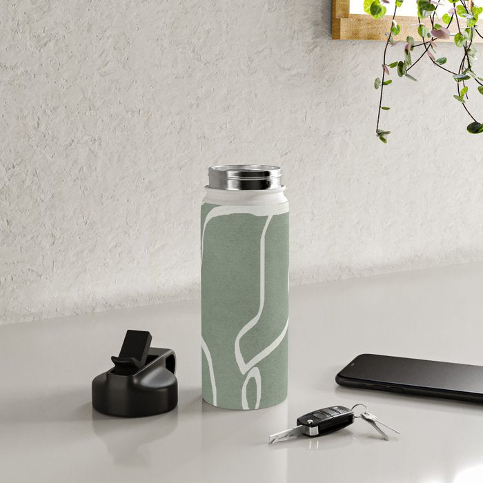 Abstract Faces Water Bottle Gallery Image 4