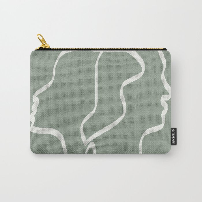 Abstract Faces Carry All Pouch Gallery Image 1