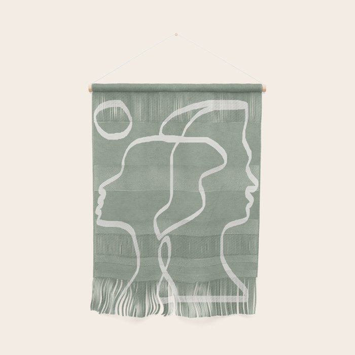 Abstract Faces Wall Hanging Gallery Image 1