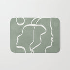 Abstract Faces Bath Mat Gallery Image 1