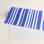  Classic Stripes XXXIV - Bright Blue Wrapping Paper Gallery Image 2