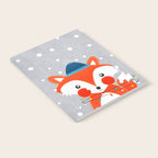 Christmas Fox with fairy lights Notebook Gallery Image 2