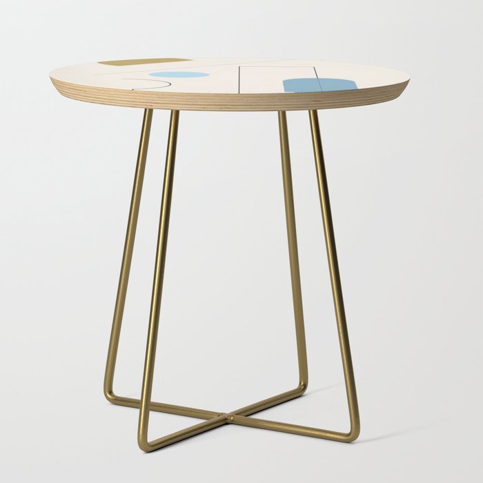 minimal geometric art 3 Side Table Gallery Image 1