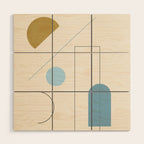 minimal geometric art 3 Wood Wall Art Gallery Image 1