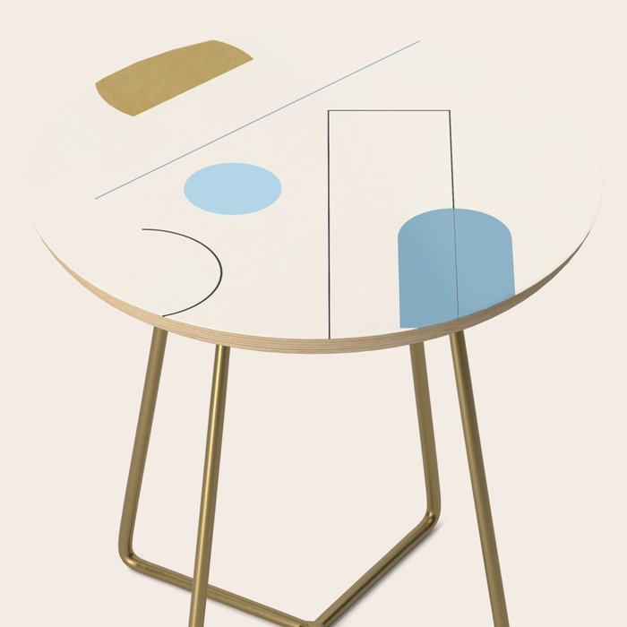 minimal geometric art 3 Side Table Gallery Image 2