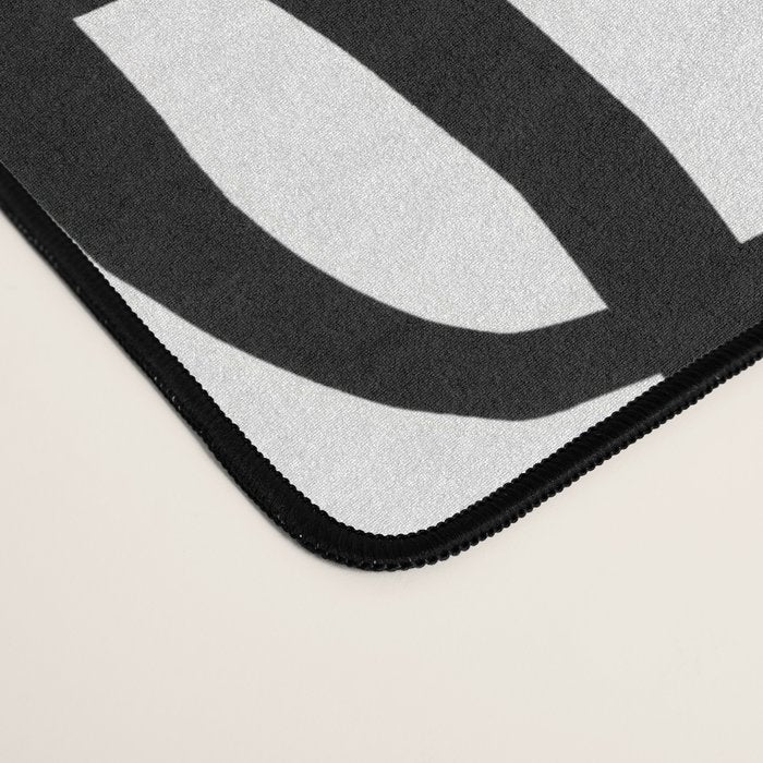 Confusing Lines Black And White Abstract Art Desk Mat Gallery Image 4