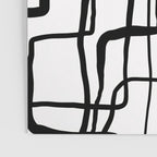 Confusing Lines Black And White Abstract Art Poster Gallery Image 3