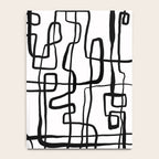 Confusing Lines Black And White Abstract Art Notebook Gallery Image 4