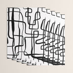Confusing Lines Black And White Abstract Art Wrapping Paper Gallery Image 3