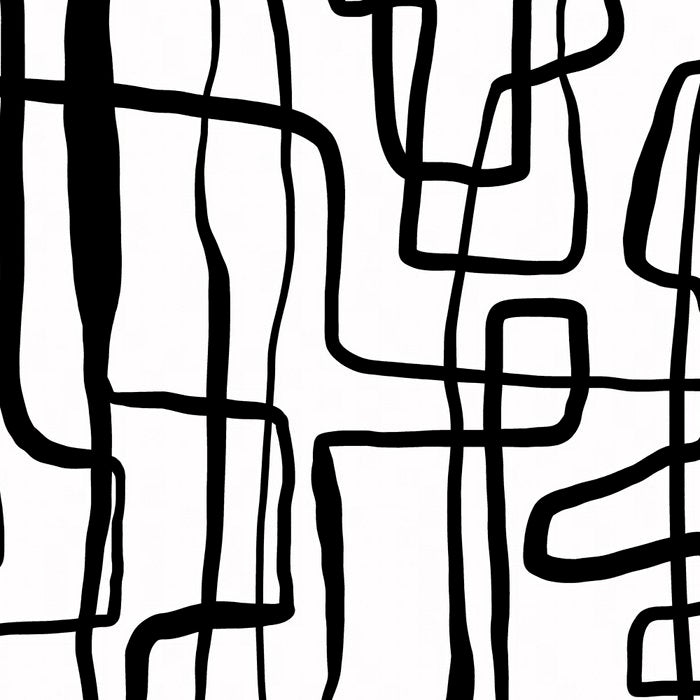 Confusing Lines Black And White Abstract Art Coffee Mug Gallery Image 2