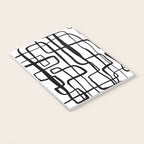 Confusing Lines Black And White Abstract Art Notebook Gallery Image 3