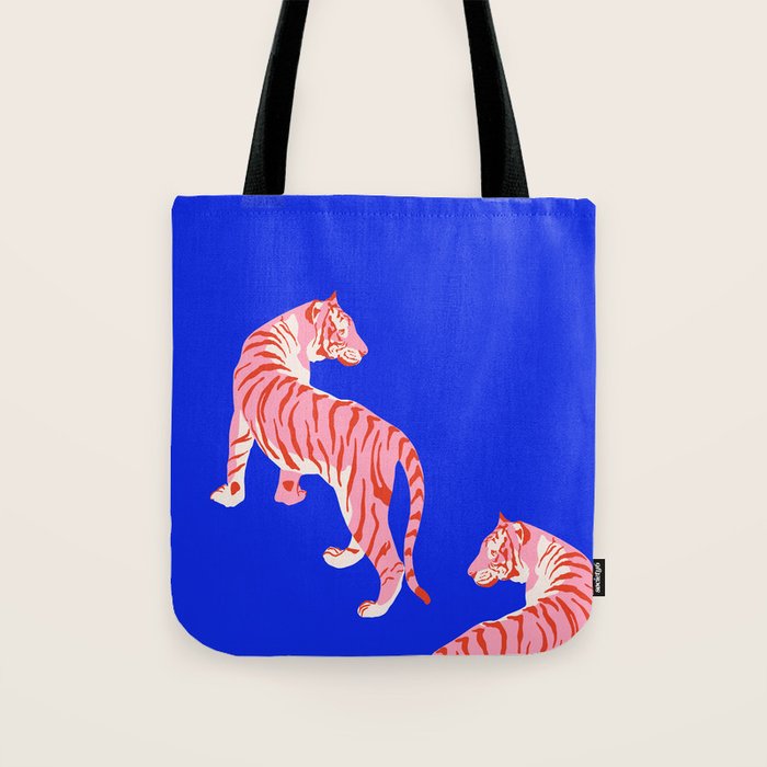 Wildcats on Indigo Blue Tote Bag Gallery Image 1