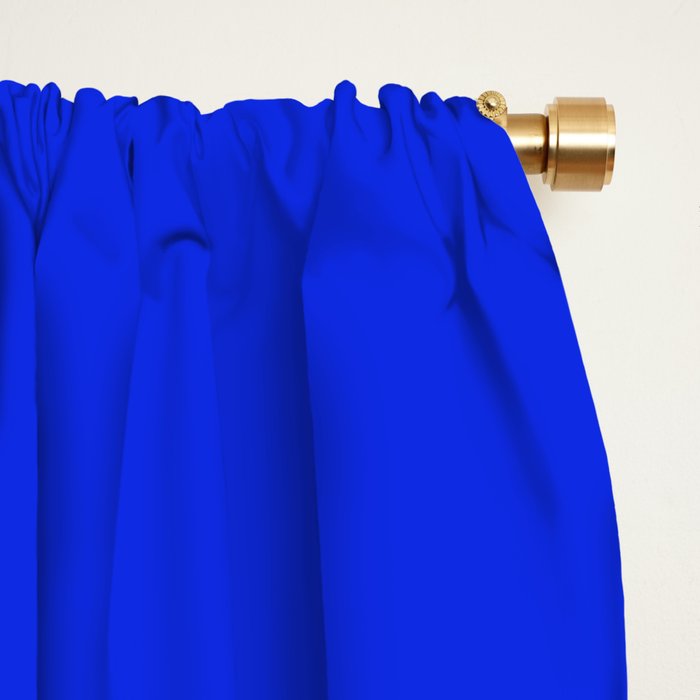 Wildcats on Indigo Blue Window Curtain Gallery Image 2