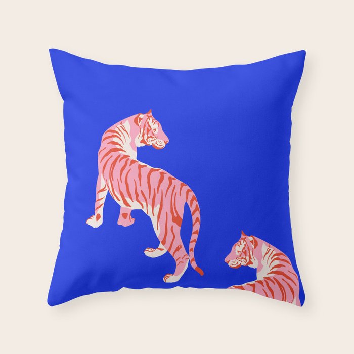 Wildcats on Indigo Blue Throw Pillow Gallery Image 6