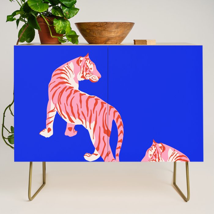 Wildcats on Indigo Blue Credenza Gallery Image 1