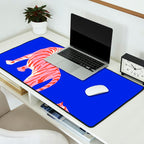 Wildcats on Indigo Blue Desk Mat Gallery Image 2
