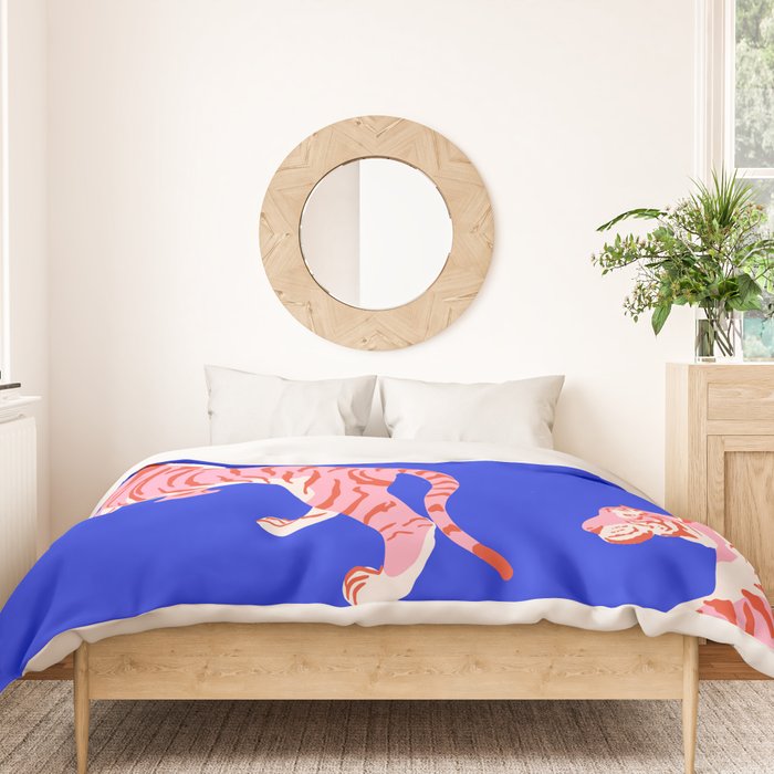 Wildcats on Indigo Blue Duvet Cover Gallery Image 3