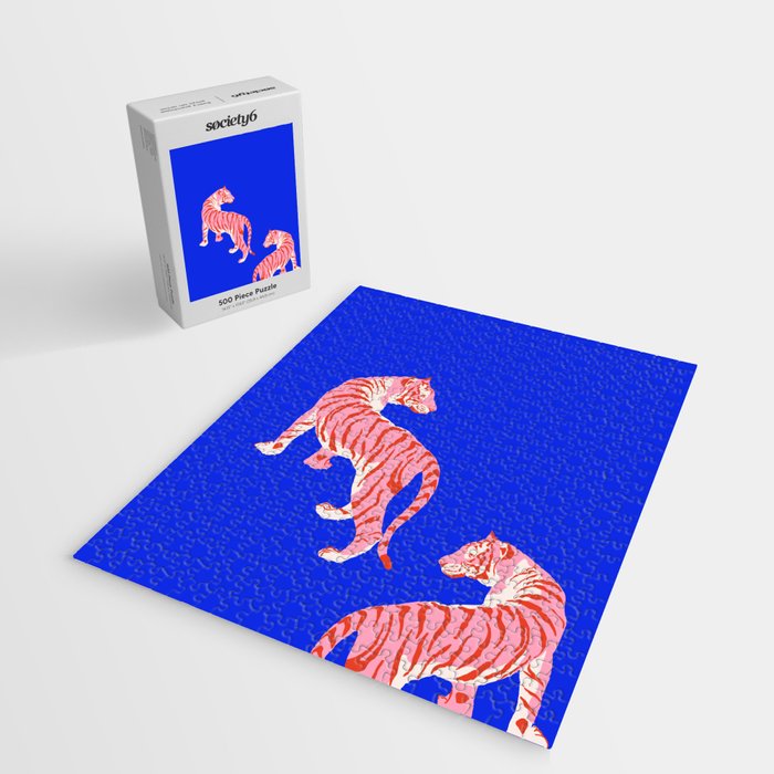 Wildcats on Indigo Blue Jigsaw Puzzle Gallery Image 2