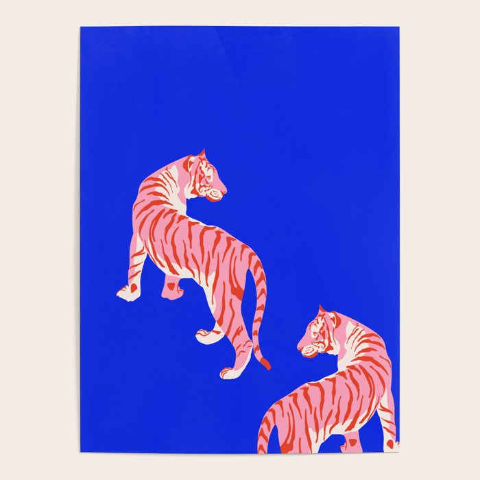 Wildcats on Indigo Blue Poster Gallery Image 4