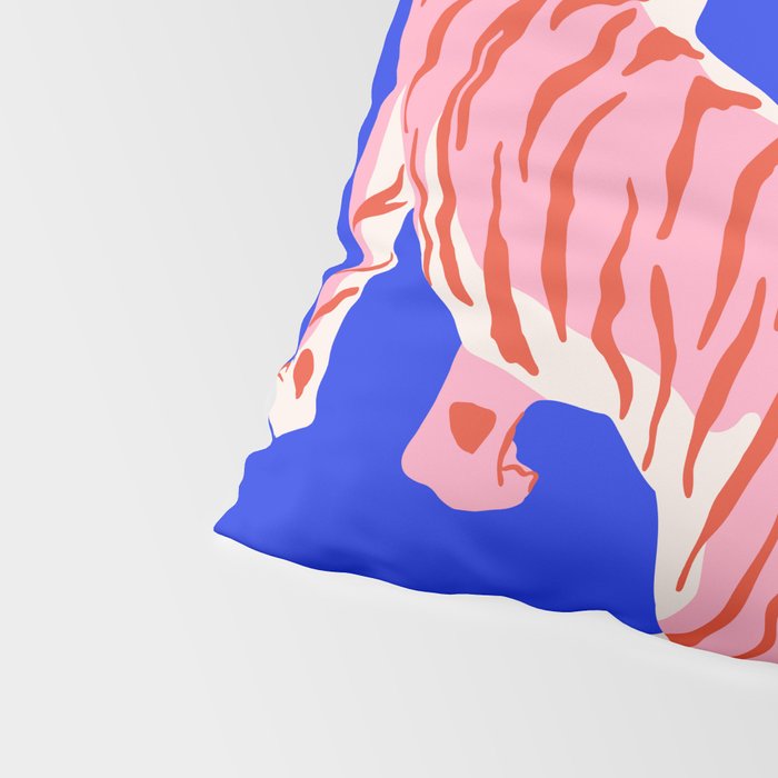 Wildcats on Indigo Blue Pillow Sham Gallery Image 4