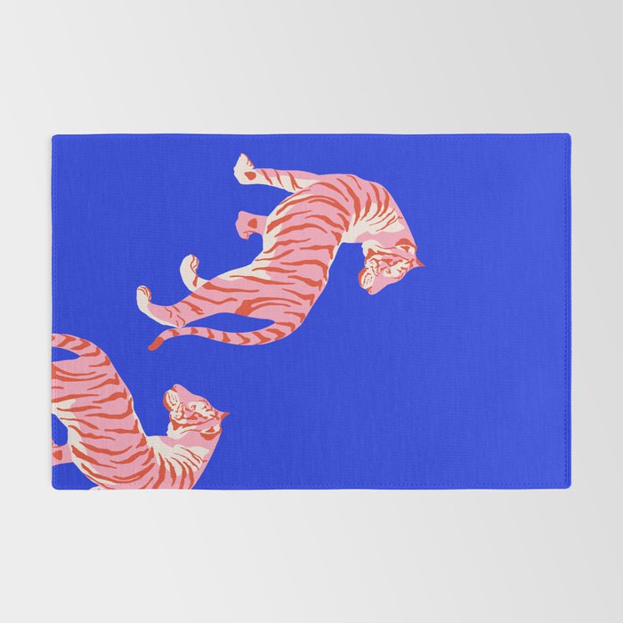 Wildcats on Indigo Blue Rug Gallery Image 2