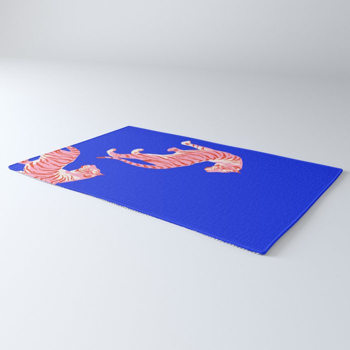 Wildcats on Indigo Blue Rug Gallery Image 3