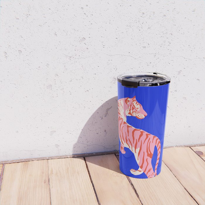 Wildcats on Indigo Blue Travel Mug Gallery Image 4