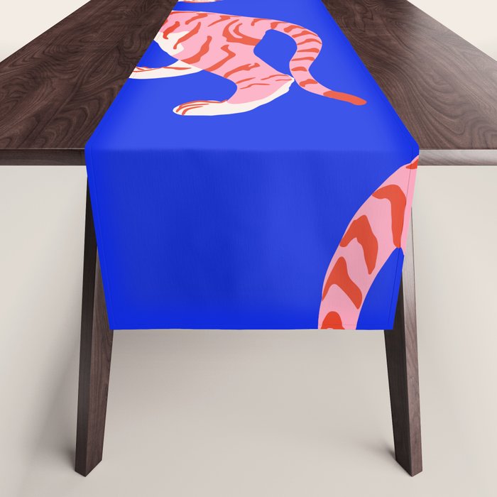 Wildcats on Indigo Blue Table Runner Gallery Image 1