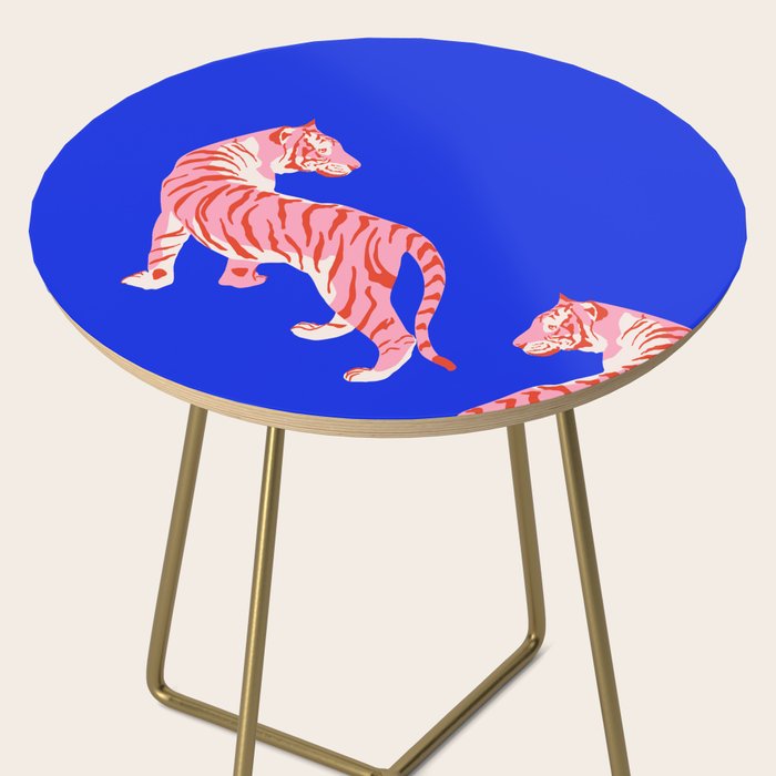 Wildcats on Indigo Blue Side Table Gallery Image 2