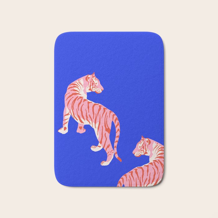 Wildcats on Indigo Blue Bath Mat Gallery Image 1