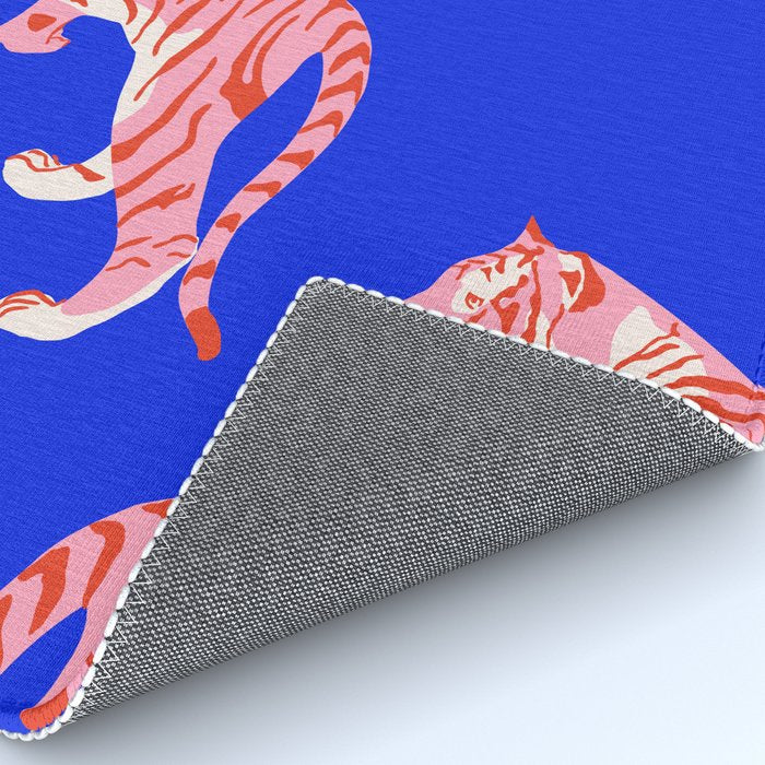 Wildcats on Indigo Blue Rug Gallery Image 4