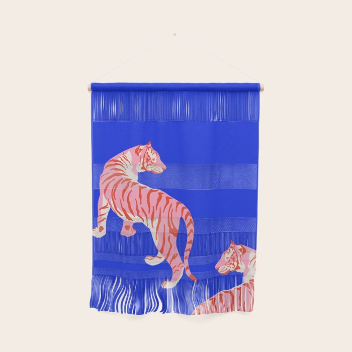 Wildcats on Indigo Blue Wall Hanging Gallery Image 1