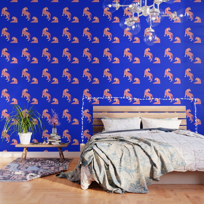Wildcats on Indigo Blue Wallpaper Gallery Image 3
