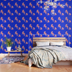 Wildcats on Indigo Blue Wallpaper Gallery Image 3
