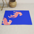 Wildcats on Indigo Blue Rug Gallery Image 1