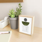 Green mid century modern Mini Art Print Gallery Image 2