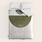 Green mid century modern Comforter Gallery Image 6