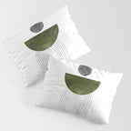 Green mid century modern Pillow Sham Gallery Image 3